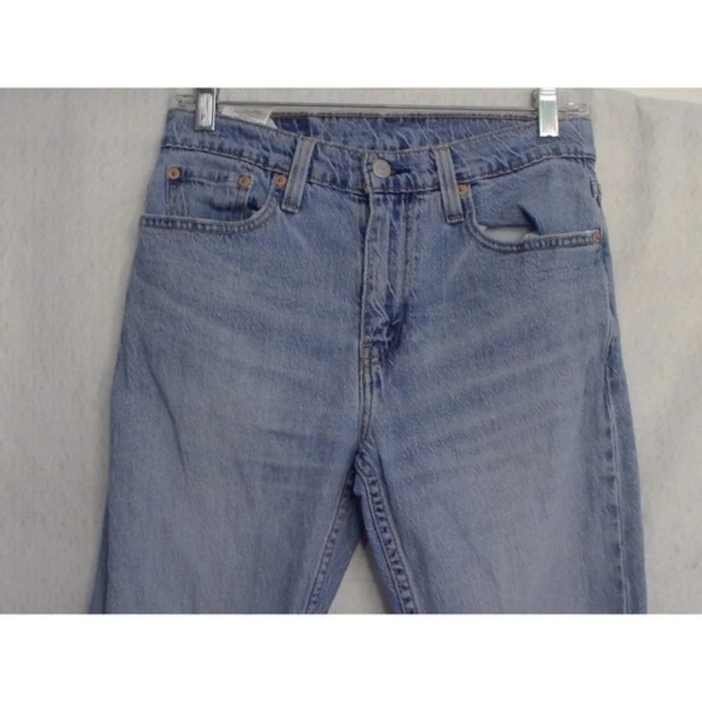 Levis‎ 512 Slim Taper Distressed Light Wash Jeans Mens 29x30 Blue Denim